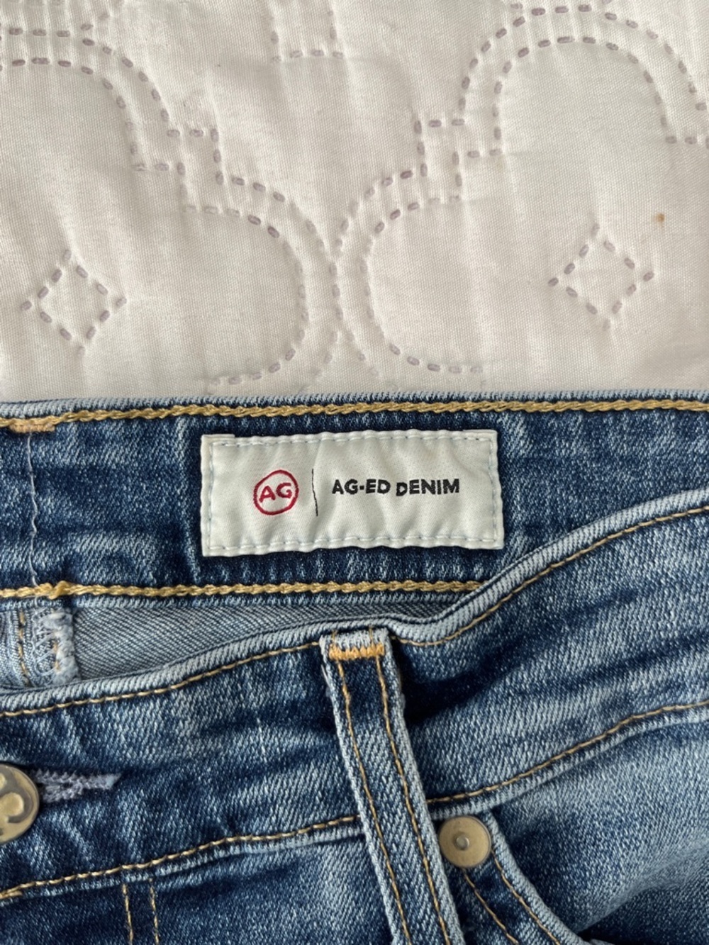 AG Adriano Goldschmied Mari Mid-Rise Slim Straight Jeans 15 Years Shoreline 28 - Picture 5 of 14